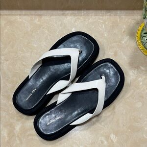 Women's Elegant Black and White Sandals